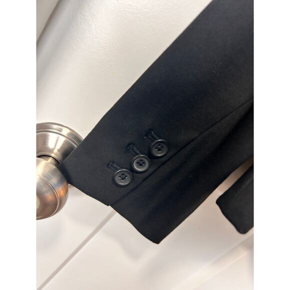 NWT Banana Republic‎ Women's One Button Blazer Jacket Long Sleeve Black Size 6 - Picture 8 of 12